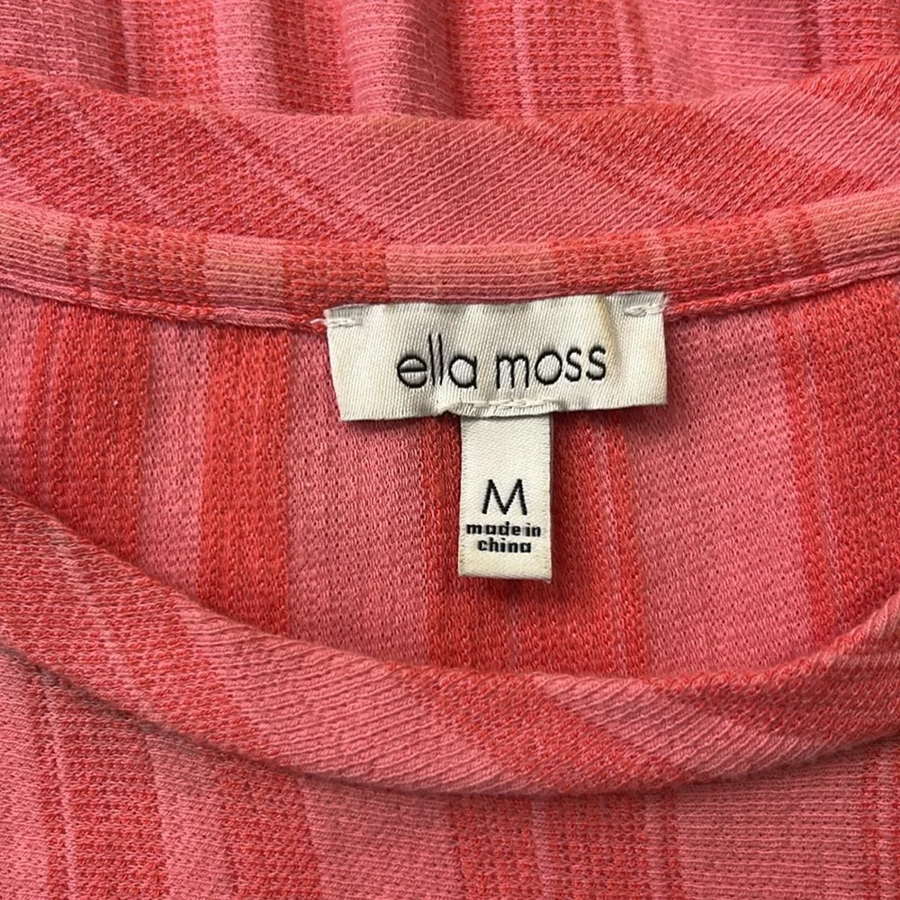 Ella Moss Women's Camilla Striped Trumpet Midi Dress Size Medium - Picture 5 of 10